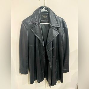 Vintage Italian leather blazer